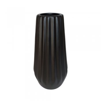 VASO GEOMETRICO PRETO FOSCO A22 D7